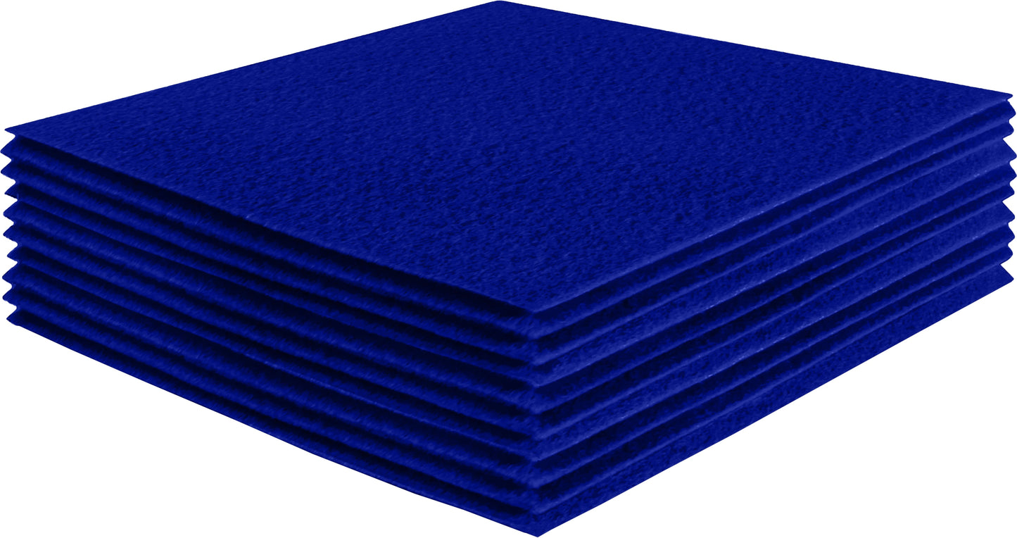 FabricLA Acrylic Felt Craft Sheet Packs – Royal Blue | Soft 100% Acrylic Felt Sheets for DIY & Crafts