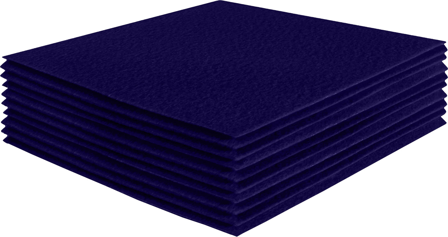 FabricLA Acrylic Felt Craft Sheet Packs – Navy Blue | Soft 100% Acrylic Felt Sheets for DIY & Sewing