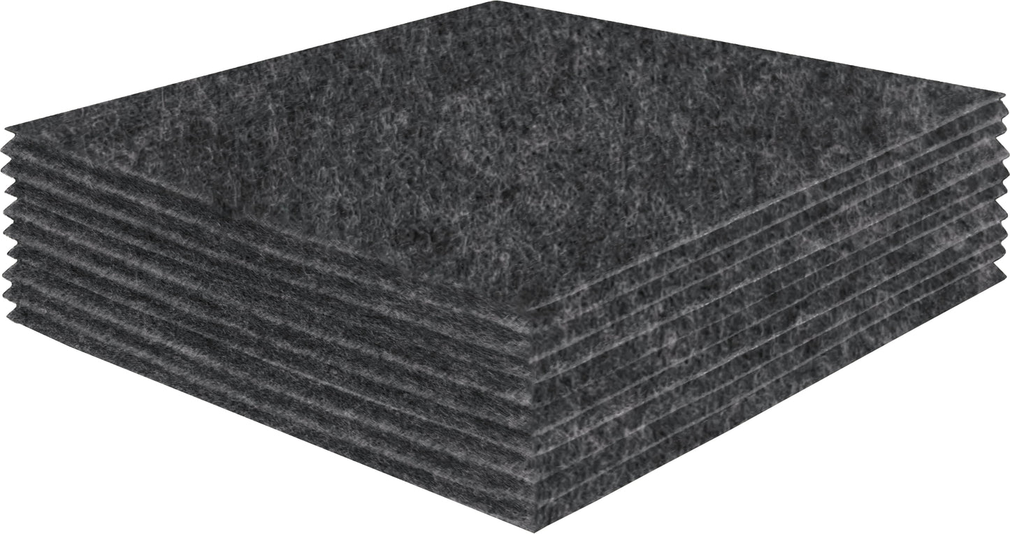 FabricLA Acrylic Felt Craft Sheet Packs – Charcoal | Soft 100% Acrylic Felt Sheets for DIY & Crafts