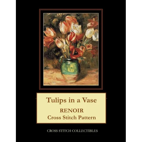Tulips in a Vase: Renoir cross stitch pattern