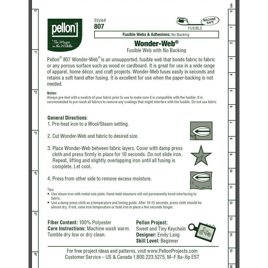 Pellon, 20" Wonder-Web Fusible Interfacing