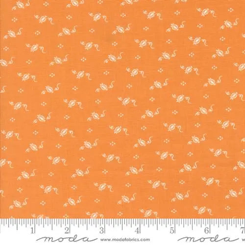 Agatha Road Pumpkin Pumpkin Dot 44"/45" Fabric Per Yard