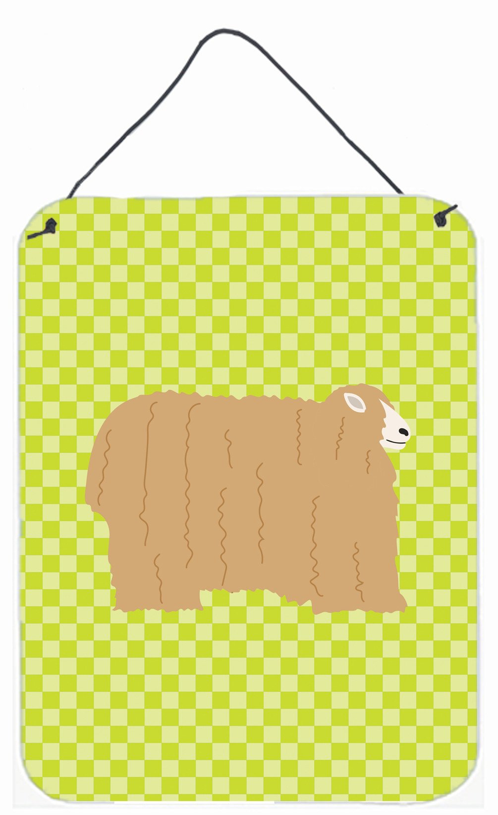 Lincoln Longwool Sheep Green Wall or Door Hanging Prints BB7797DS1216