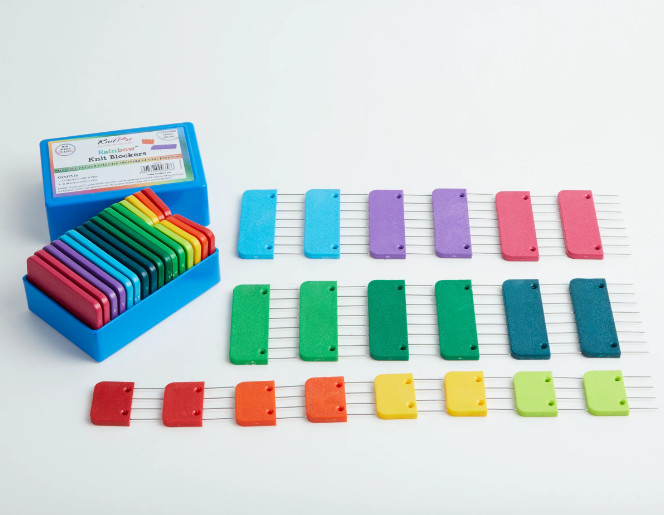 KnitPro - Rainbow Knit Blockers (Pack of 20 blockers)