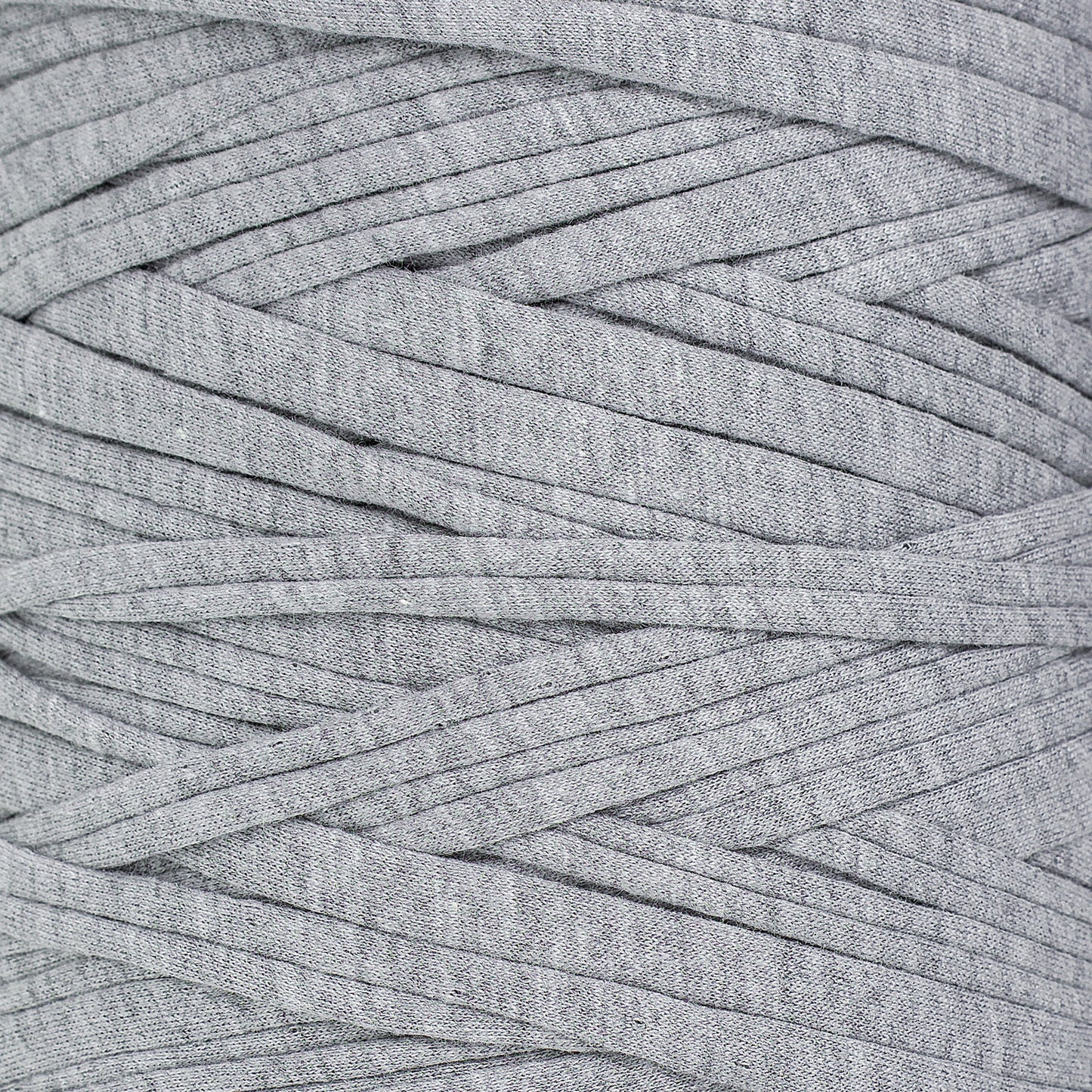 Recycled T-Shirt Fabric Yarn - Gray Color