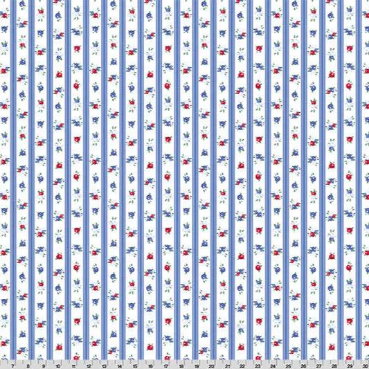 Cottage Rose Lane Nottinghill Quilting Cuddle Blue Bonnet Fabric per yard