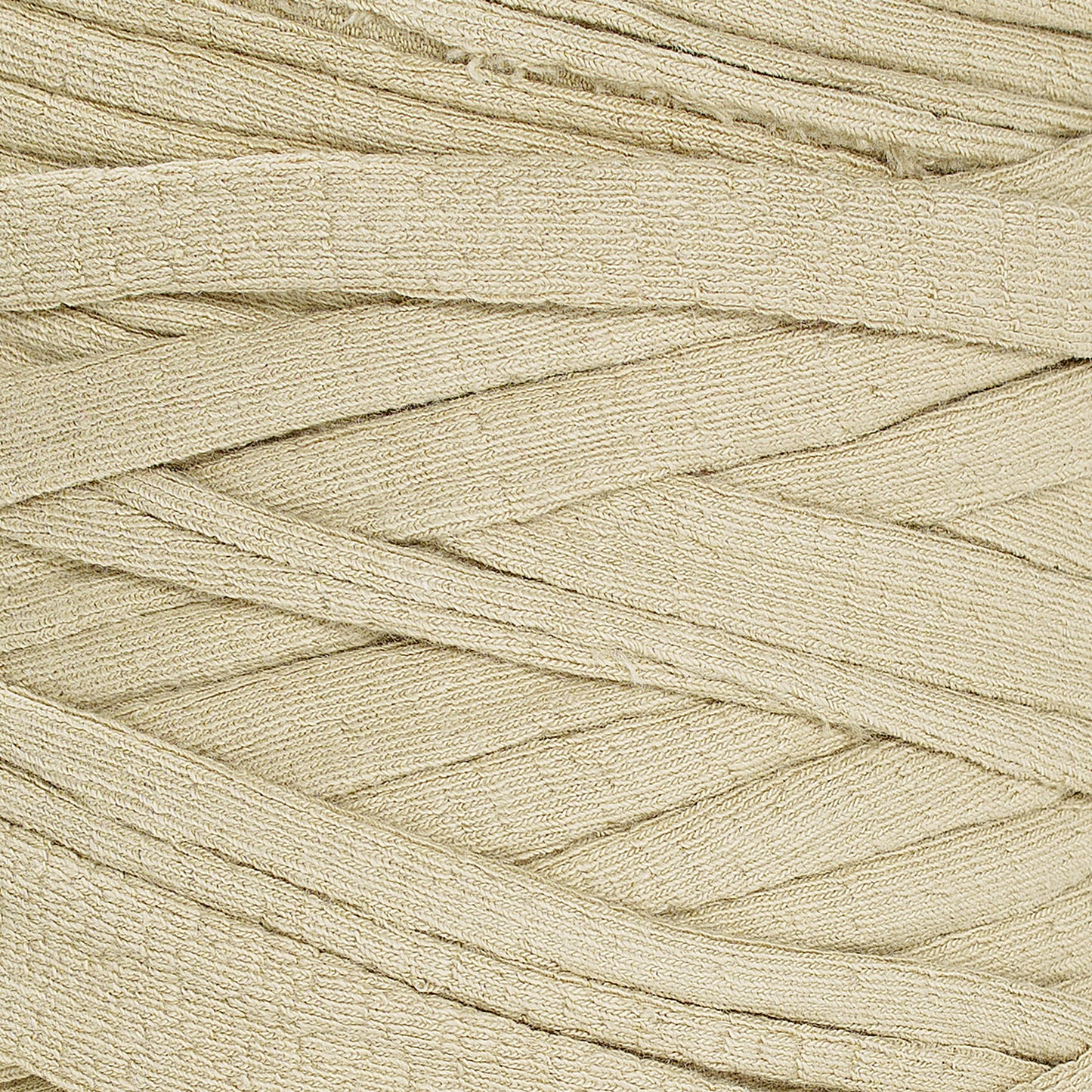 Recycled T-Shirt Fabric Yarn - Khaki Color