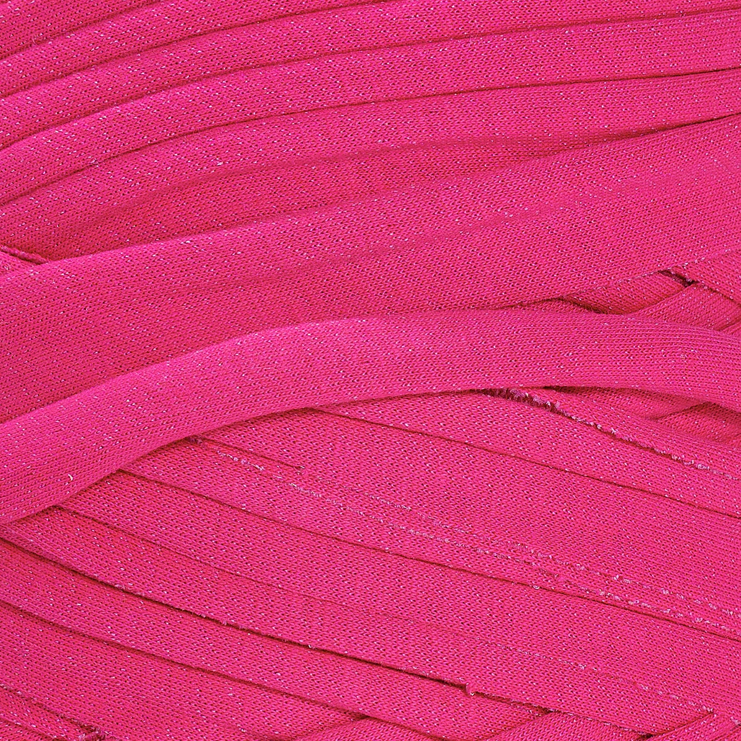Recycled T-Shirt Fabric Yarn - Raspberry Color