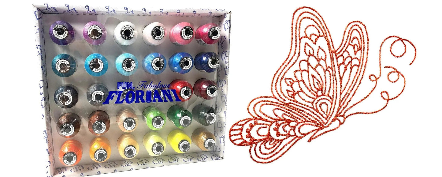 Floriani 12-weight 30 count Thread set