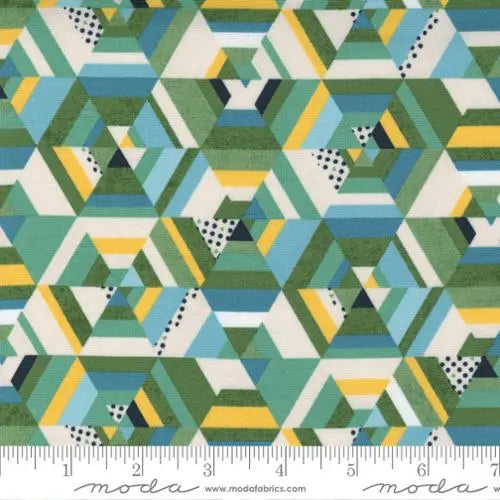 Frankie Kaleidoscope Hemlock Green 44"/45" Fabric Per Yard