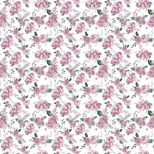 Garden Bouquet Quilting Cuddle Snow Fabric per yard