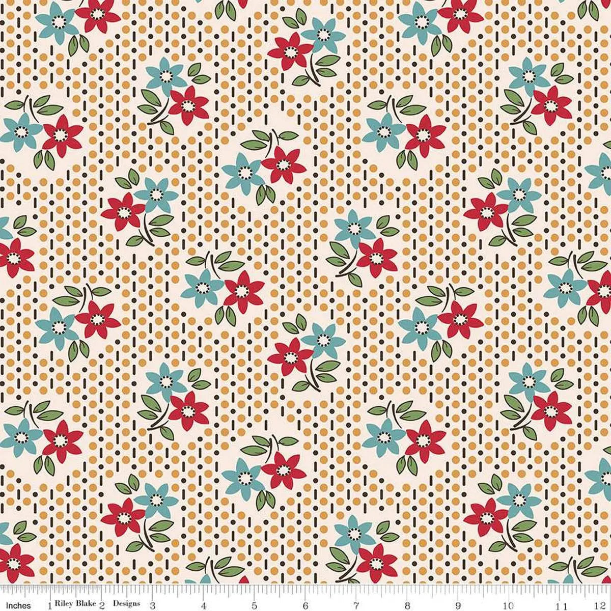 Gentler Times Nostalgia Cider Cotton Wideback Fabric per yard