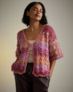 Hot House Flowers Cardigan in Sirdar Jewelspun Aran