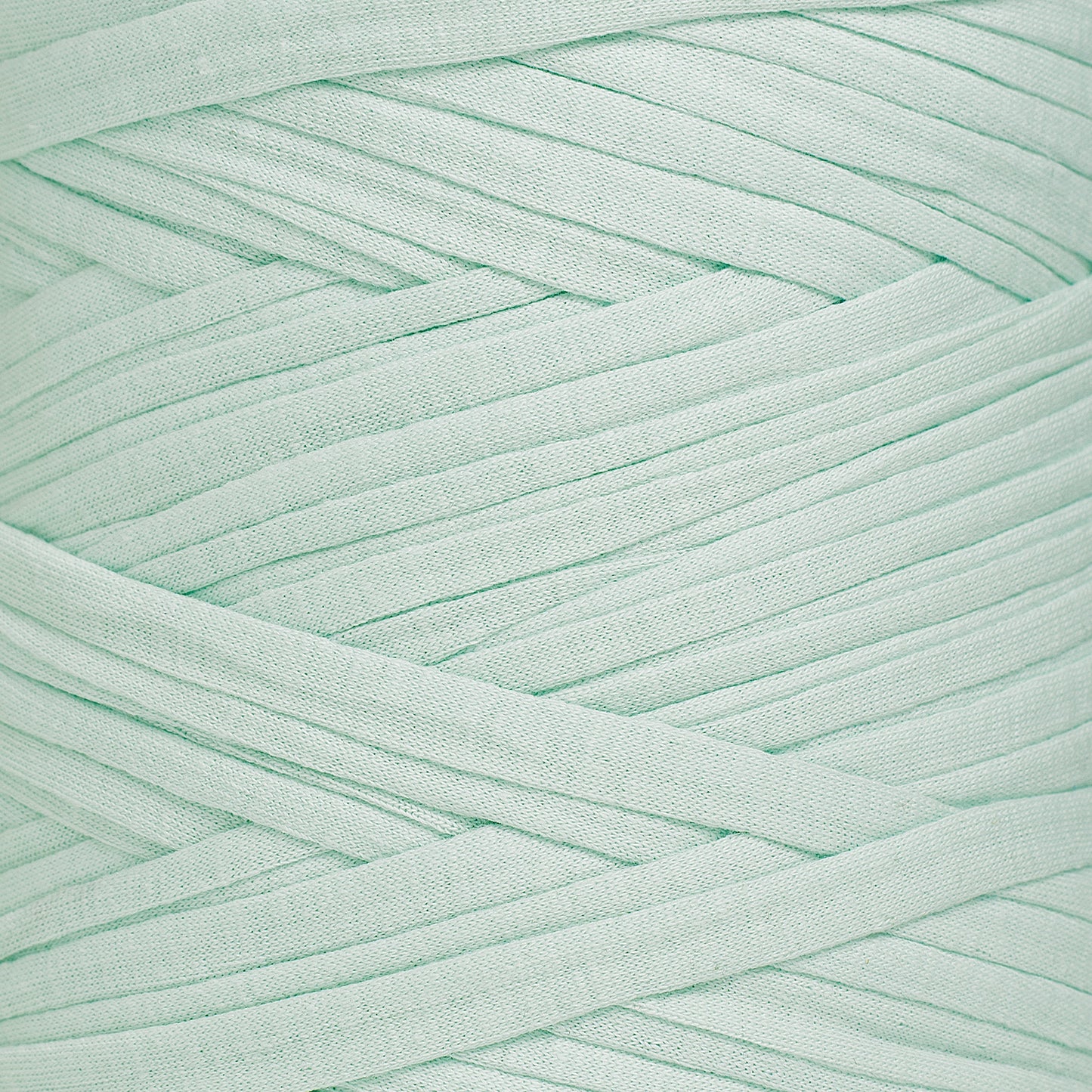 Recycled T-Shirt Fabric Yarn - Ice Green Color