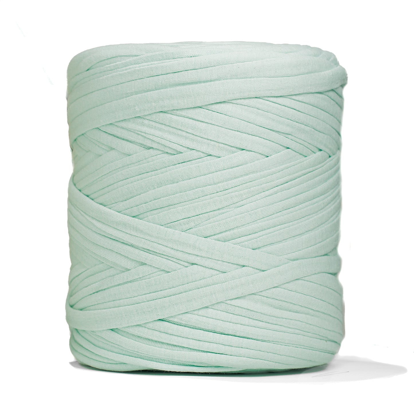 Recycled T-Shirt Fabric Yarn - Ice Green Color