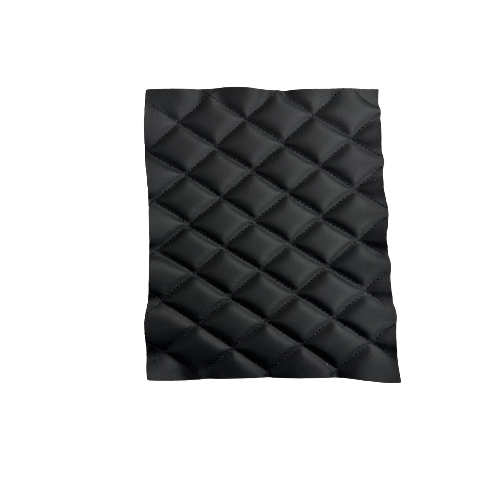 Diamond Quilted Foam Backed Faux Leather Vinyl Fabric