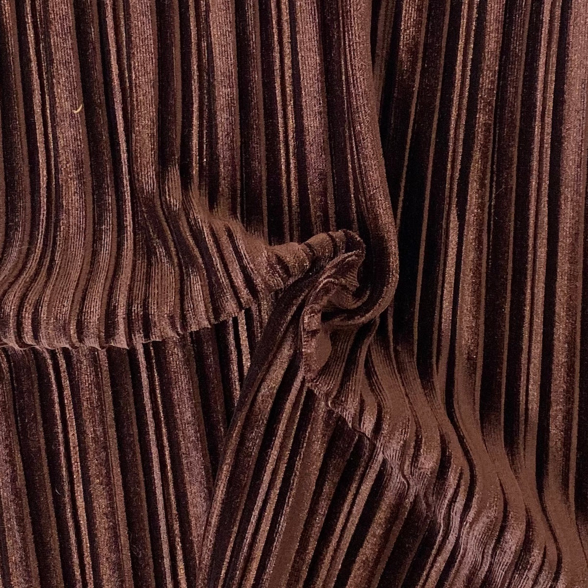 Pleated Stretch Velvet Spandex Fabric