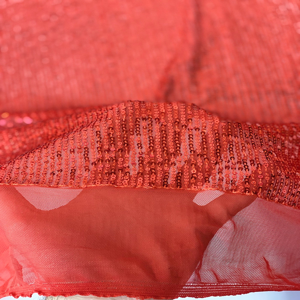 Mille Stripe Stretch Sequins Fabric