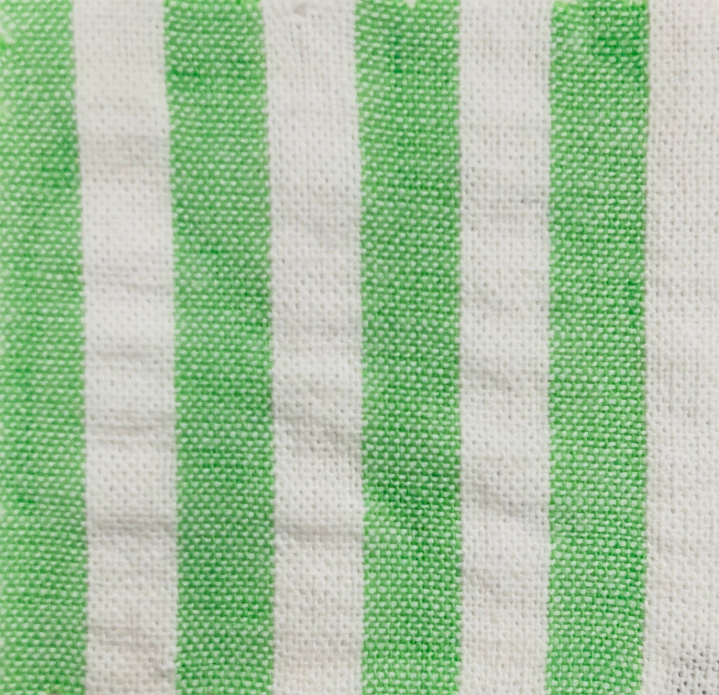 Seersucker Cotton Spandex Fabric | 98% Cotton, 2% Spandex | 1/4" Stripes | 50" Wide