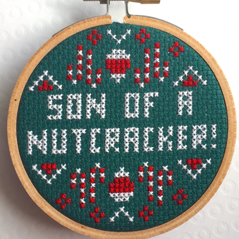 Son of a Nutcracker Counted Cross Stitch DIY KIT Beginner