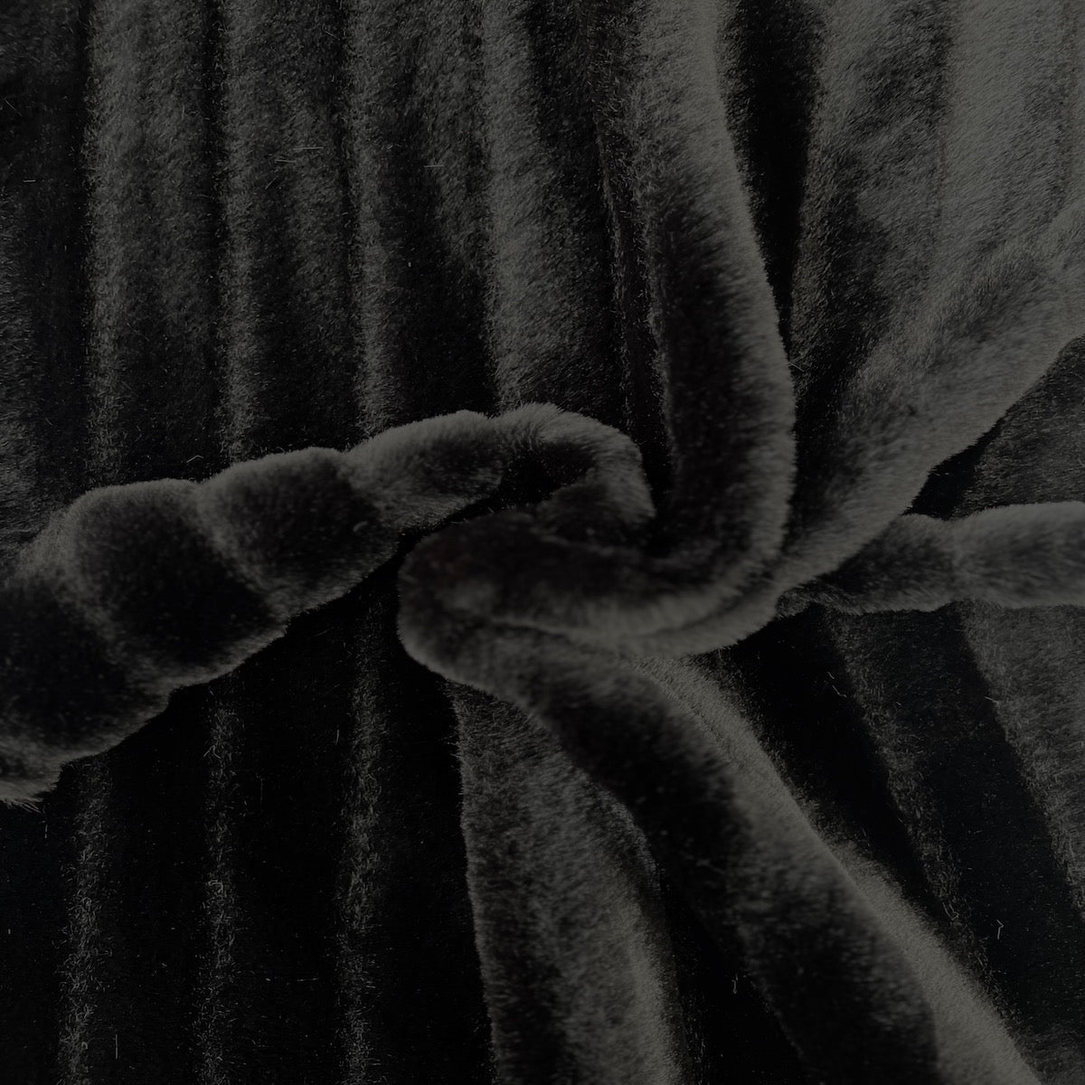 Striped Rabbit Soft Plush Short Pile Faux Fur Fabric