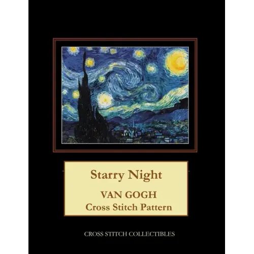 Starry Night: Van Gogh cross stitch pattern