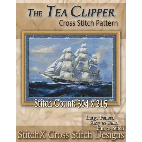 The Tea Clipper Cross Stitch Pattern