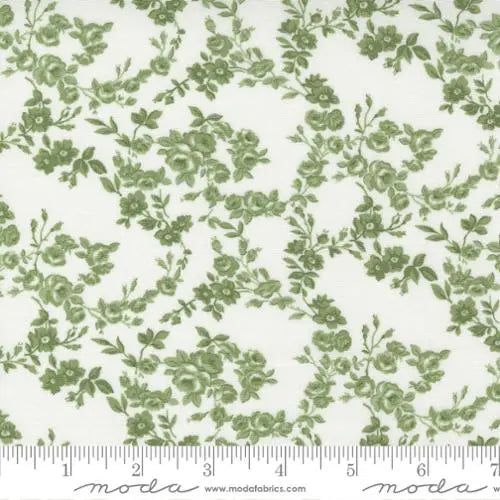 Nantucket Summer Cream Grass Surfside Small Floral 44"/45" Fabric Per Yard