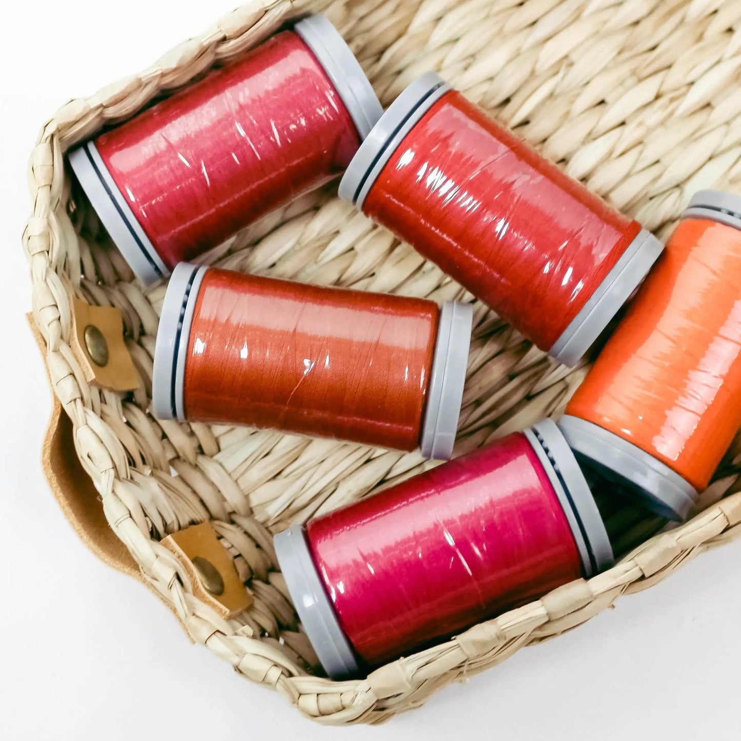 Quilters Select Thread - Tube of 5 colors 400M - ROUGE POPPIES MAGENTA SUNSET AUTUMN LEAVES