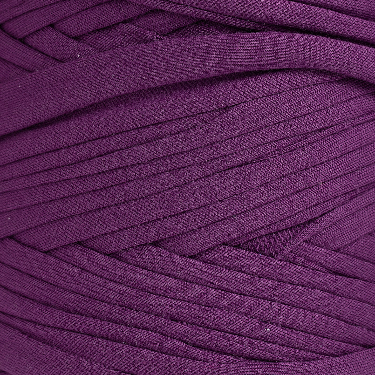 Recycled T-Shirt Fabric Yarn - Royal Purple Color