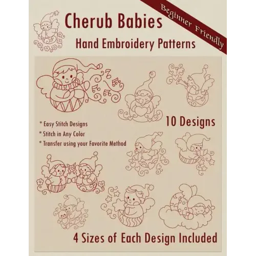 Cherub Babies Hand Embroidery Patterns