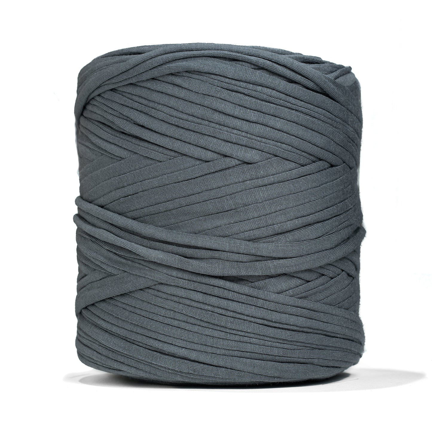 Recycled T-Shirt Fabric Yarn - Slate Gray Color