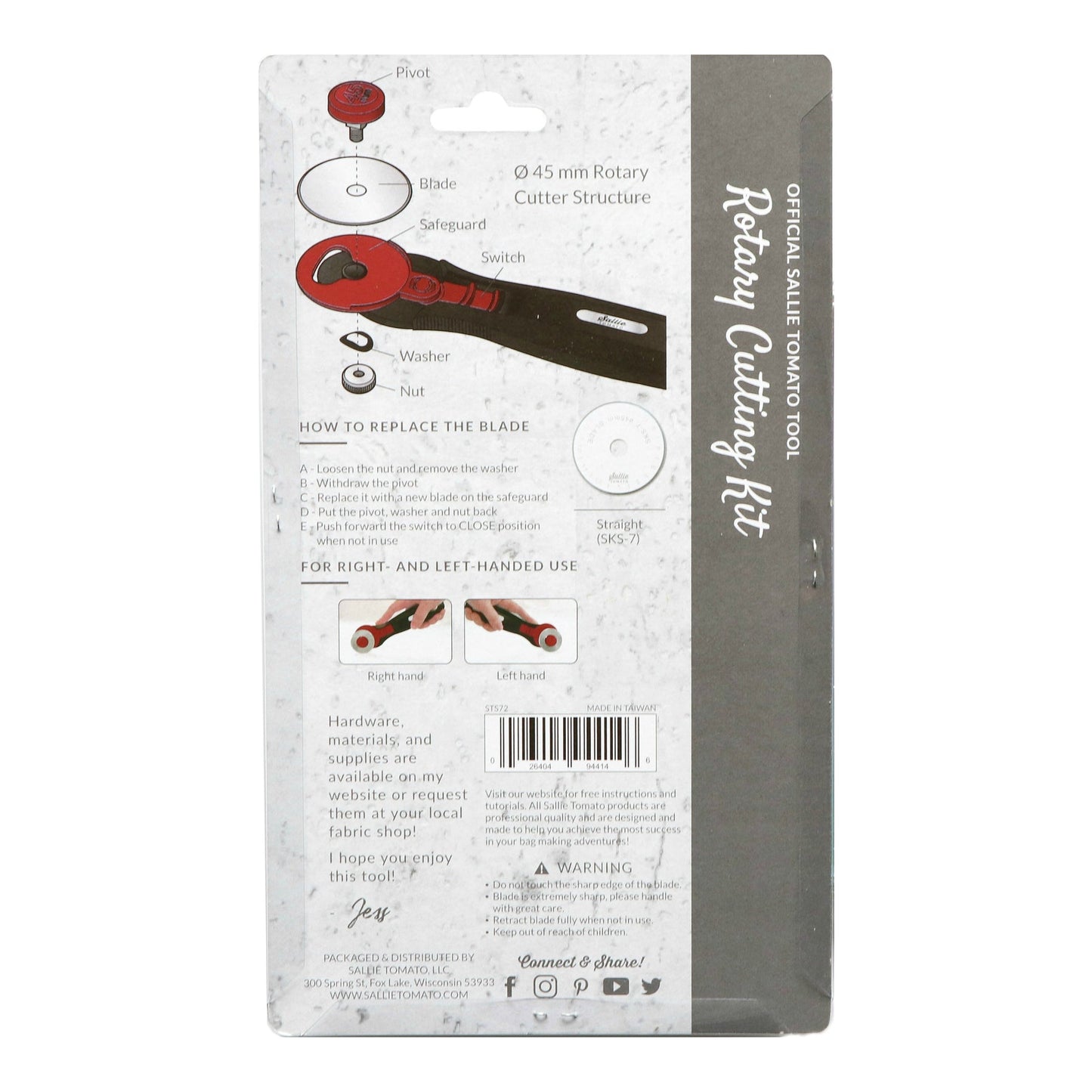 Sallie Tomato 45mm Rotary Cutter