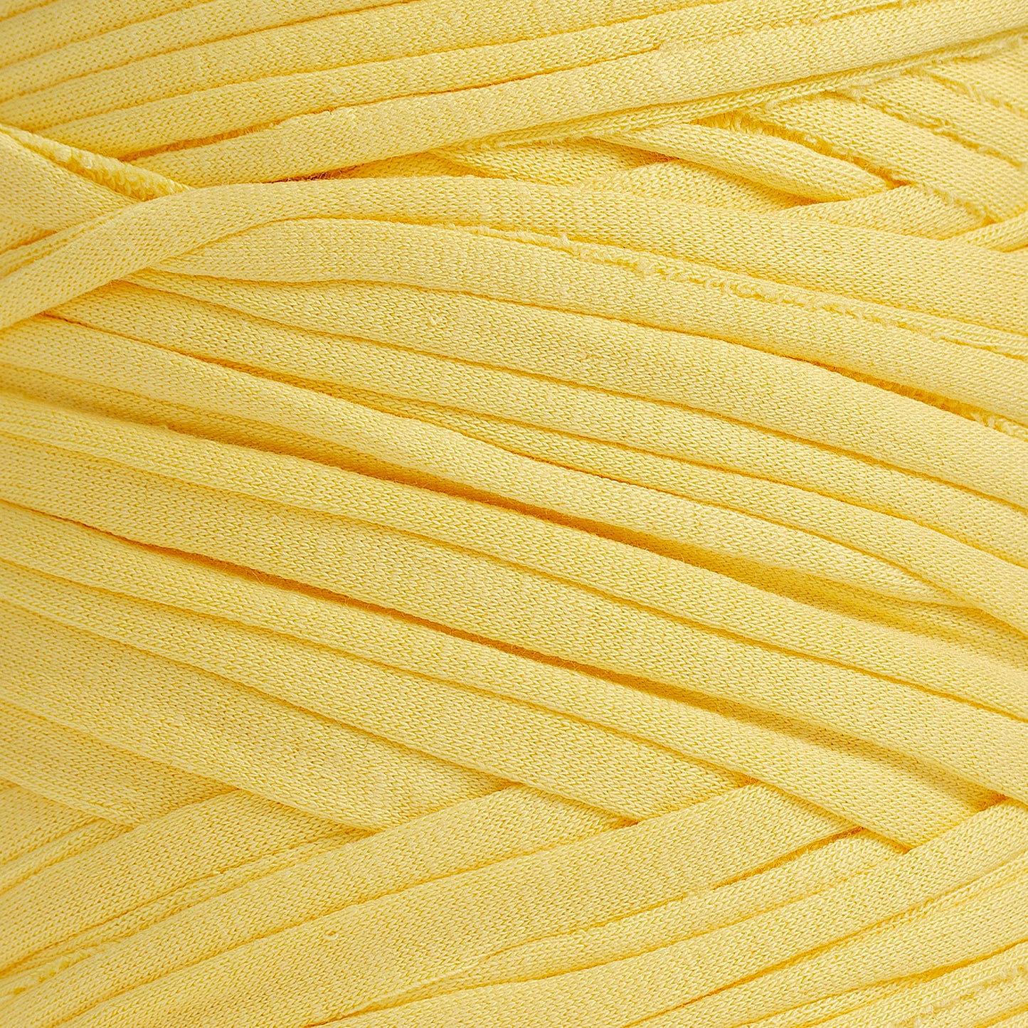 Recycled T-Shirt Fabric Yarn - Sunflower Color