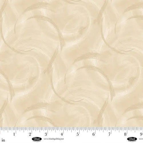 Spin Flannel 108" Satin Moon Designs Cream Cotton Wideback Fabric ( 1 1/4 Yard Pack )