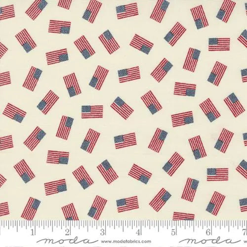 Stateside Flag Vanilla 44"/45" Fabric Per Yard