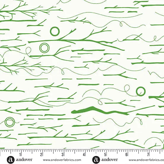 Sun Print Whisper Grass Sticks and Twine 44"/45" Fabric Per Yard