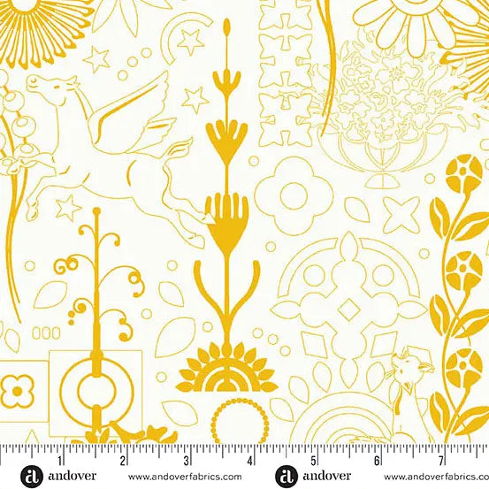 Sun Print Whisper Sunshine Cameo 44"/45" Fabric Per Yard