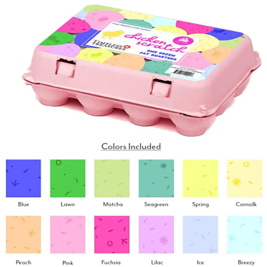 Timeless Treasures Egg Carton Fat Quarters Case