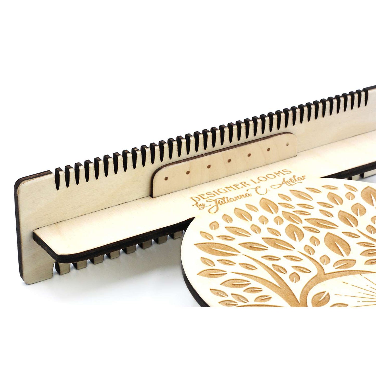 Jewel Loom Upright Wood Weaving Loom Large "ROOTED" Kit