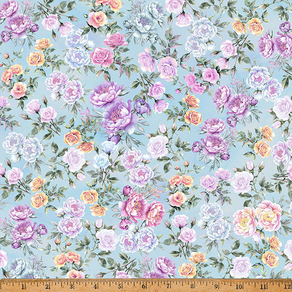Hyacinth Floral Soiree 43"/44" Fabric Per Yard