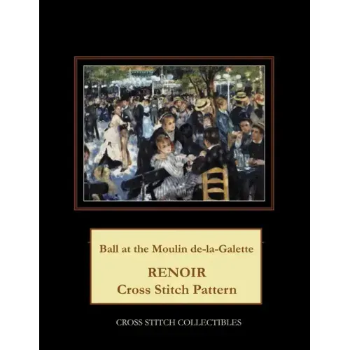 Ball at the Moulin de la Galette: Renoir cross stitch pattern
