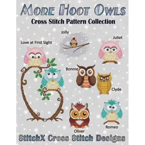 More Hoot Owls ... Cross Stitch Pattern Collection