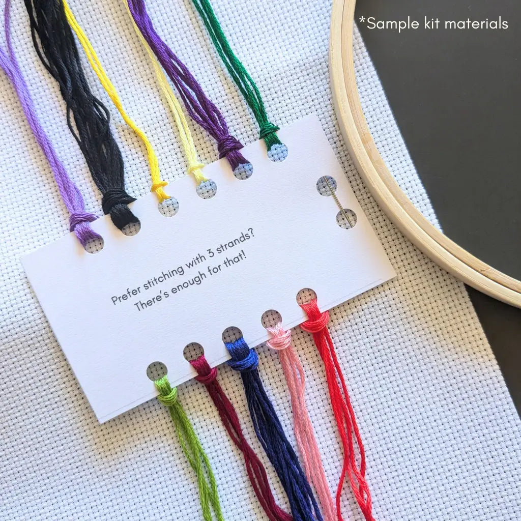 Do You Even Read, Bro? Snarky Bookworm Cross Stitch Kit by Room for Calm