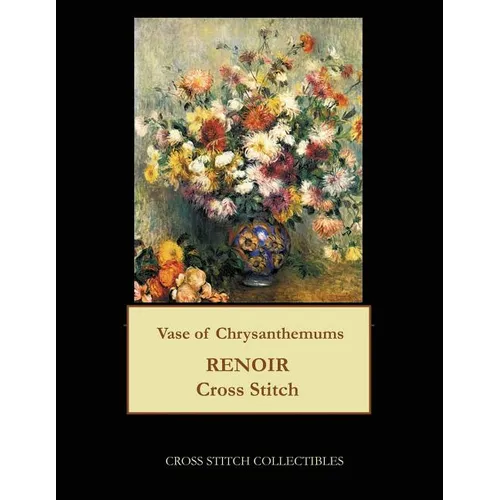 Vase of Chrysanthemums: Renoir cross stitch pattern