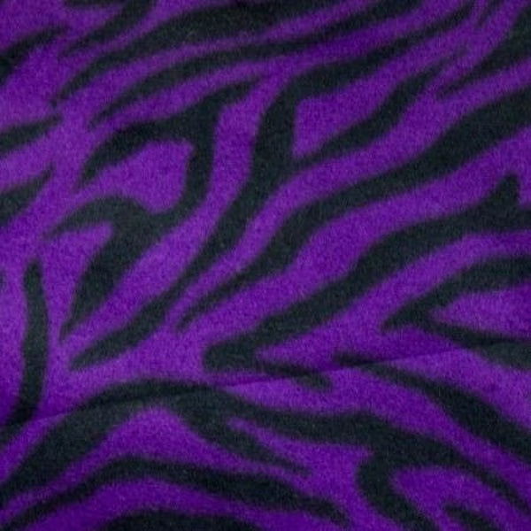 Zebra Print Fleece Fabric