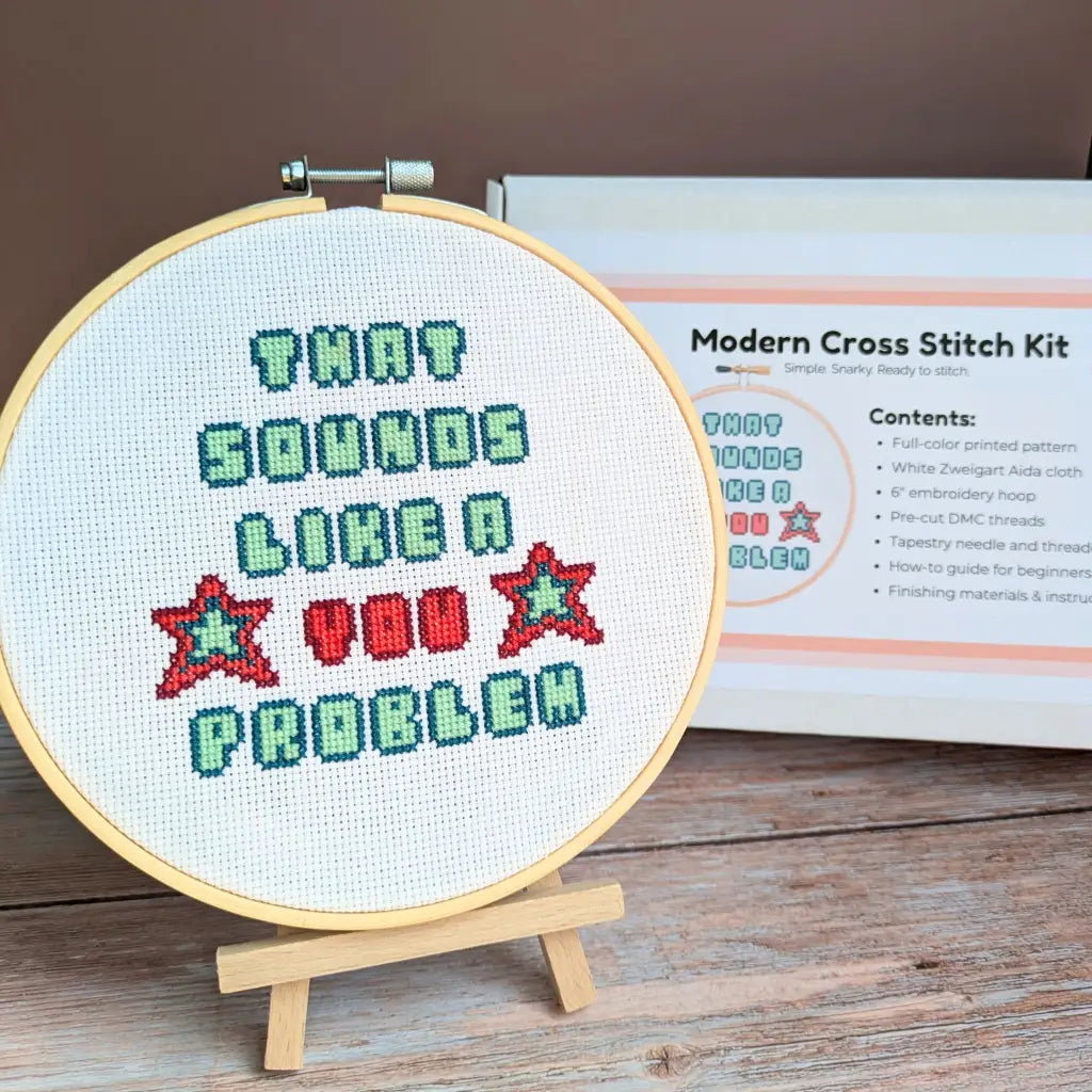 It's Not Me It's You - Snarky Retro Cross Stitch Kit by Room for Calm