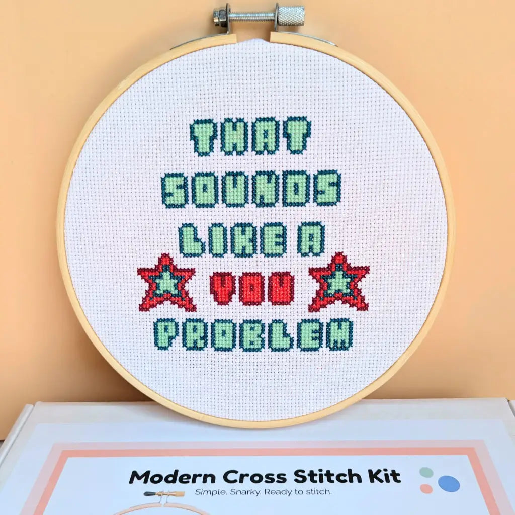 It's Not Me It's You - Snarky Retro Cross Stitch Kit by Room for Calm