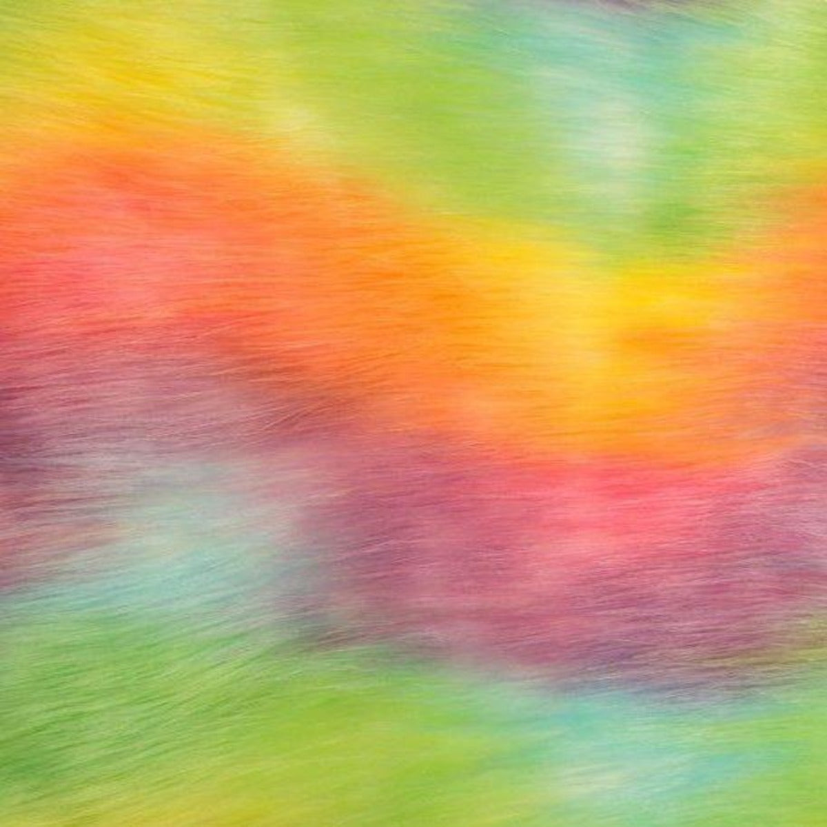 Waves Multicolor Faux Fur Fabric