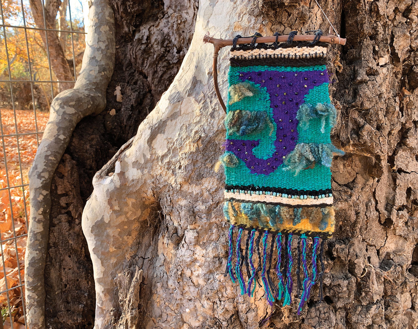 Jewel Loom Upright Wood Bead Loom Weaving Loom Large Sun Weaver Kit 8" Wide by 17 Long